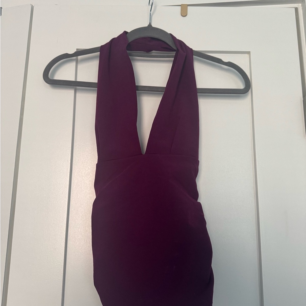 Zara Deep Purple Halter Tank Top